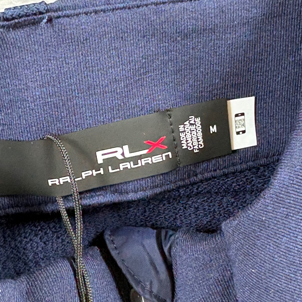 RLX Ralph Lauren Golf Women Navy Multi Striped Hybrid Quilted Zip Jacket M NEW - Picture 3 of 9